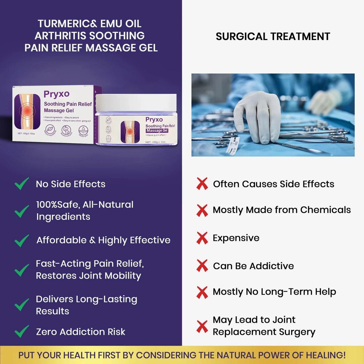 Pryxo™ Natural Relief – Restore Mobility with Turmeric & Emu Oil