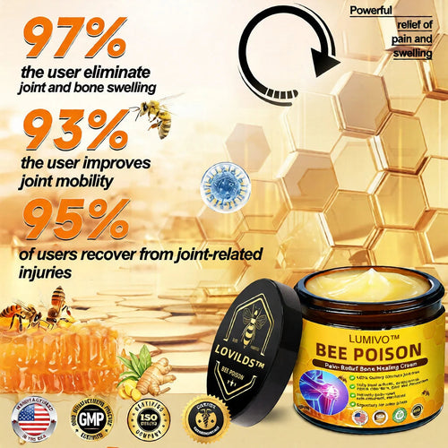 🏆50K+ SOLD LAST WEEK! 🌿LUMIVO™Bee Poison Pain-Relief Bone Healing Cream