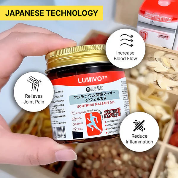 🏆 50K+ SOLD!LUMIVO™ Japanese Instant Pain Relief Soothing Massage Gel