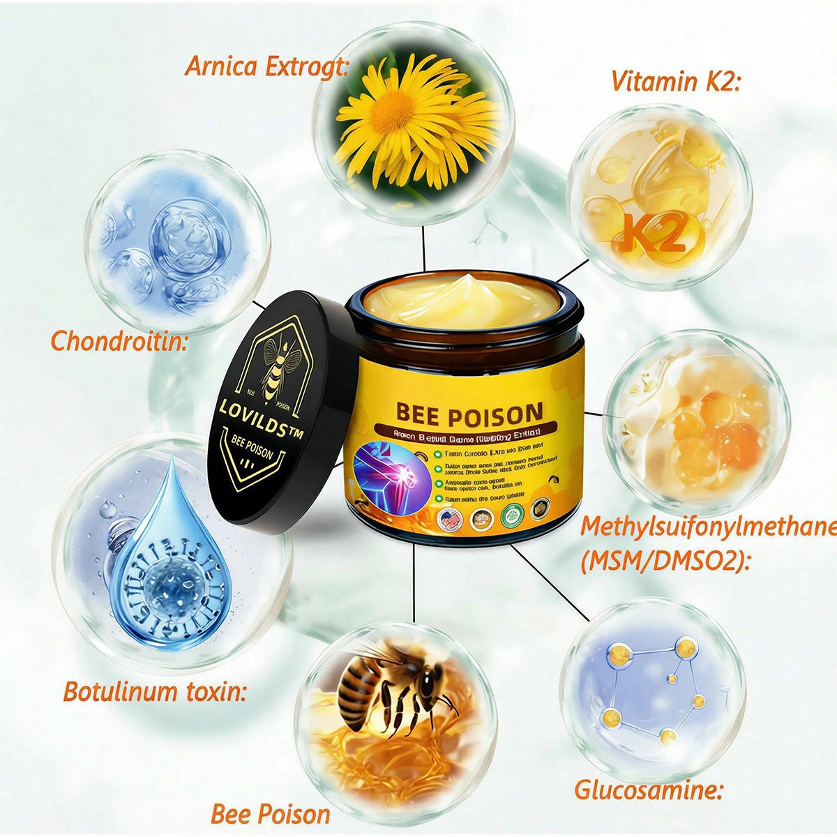 🏆50K+ SOLD LAST WEEK! 🌿LUMIVO™Bee Poison Pain-Relief Bone Healing Cream